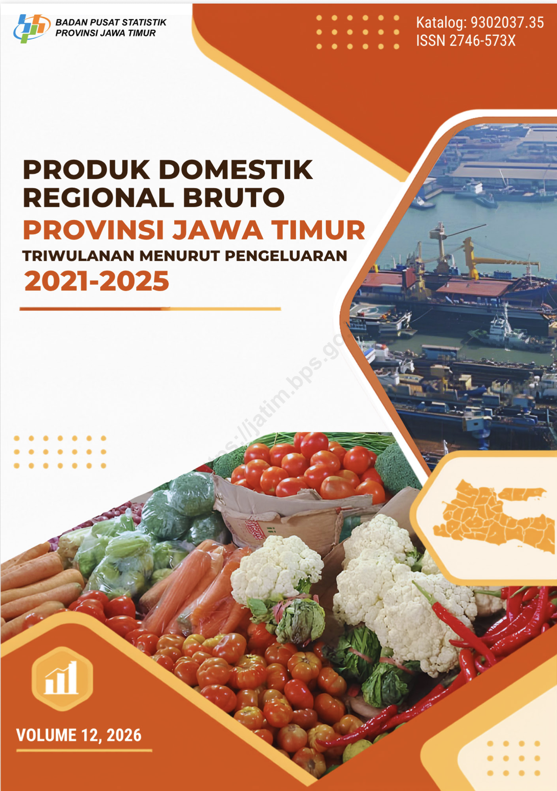 Produk Domestik Regional Bruto Provinsi Jawa Timur Triwulanan Menurut Pengeluaran 2021-2025